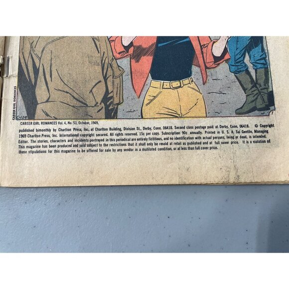 Charlton Comics Career Girl Romances Vol. 4 #53 October 1969 Bagged Boarded - Picture 4 of 8